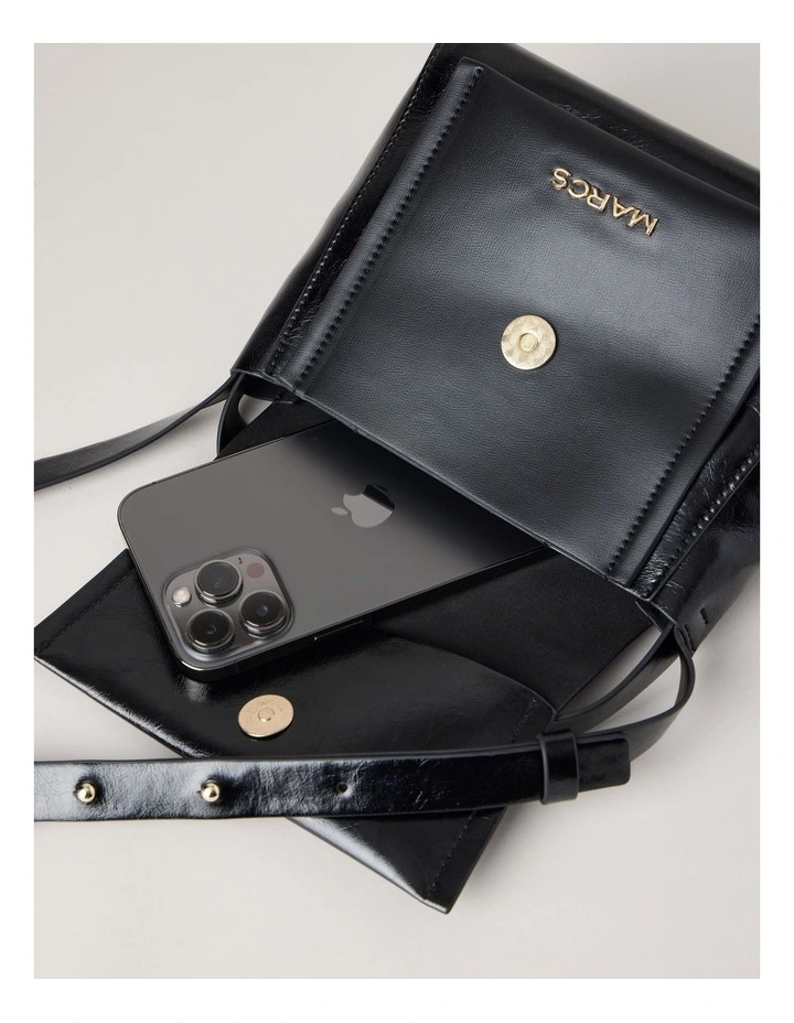 Malaga Crossbody Bag in Black image 6