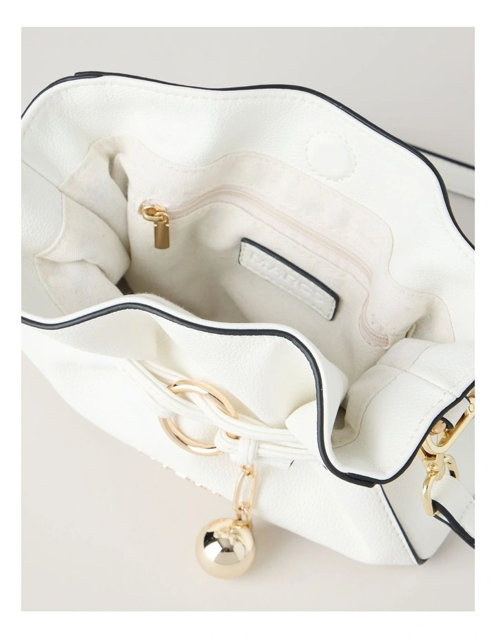 Montenegro Crossbody Bag in White image 6