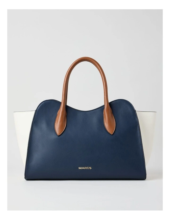 Lisbon Tote Bag in Navy Combo image 1