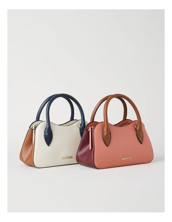 Lisbon Tote Bag in Rose Combo image 7