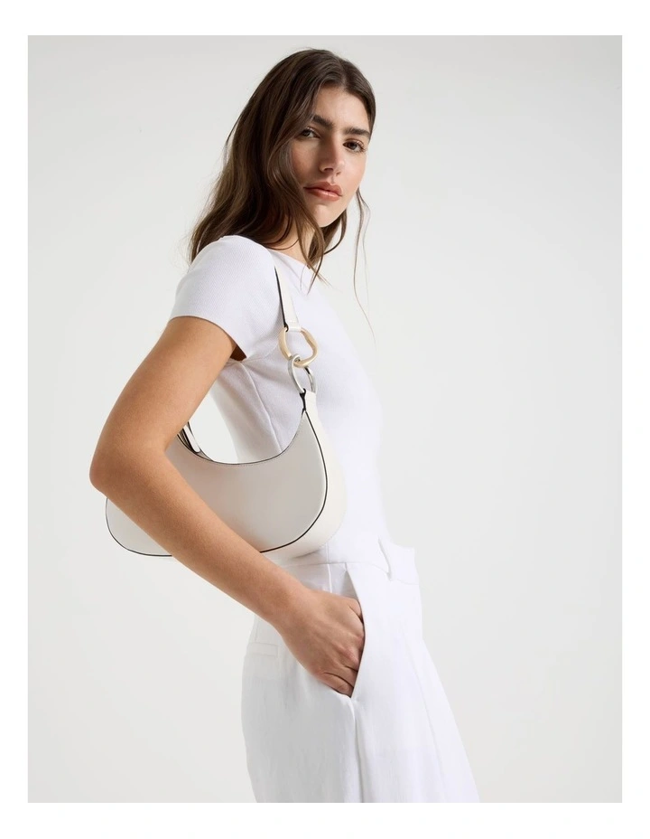Bailey Shoulder Bag in White image 2
