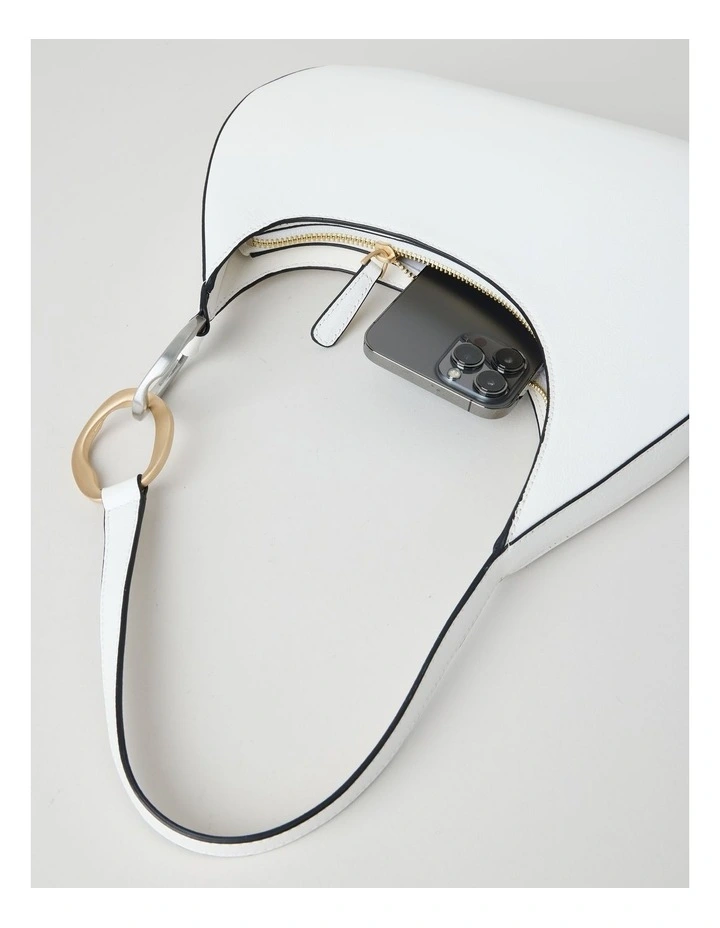 Bailey Shoulder Bag in White image 5