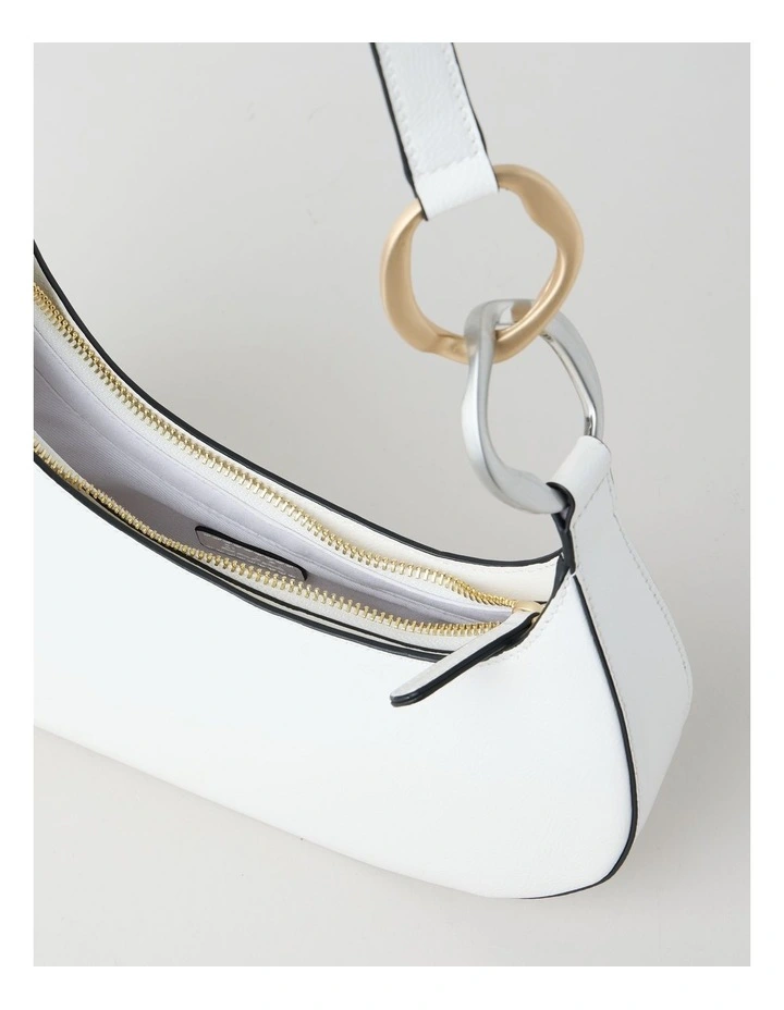 Bailey Shoulder Bag in White image 6