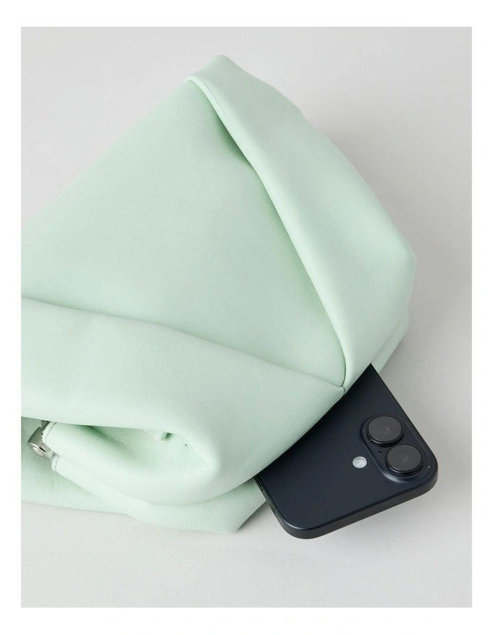 Birdie Clutch Bag in Sage image 7