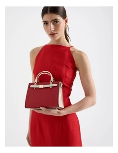 Brandy Crossbody Bag in Red Combo