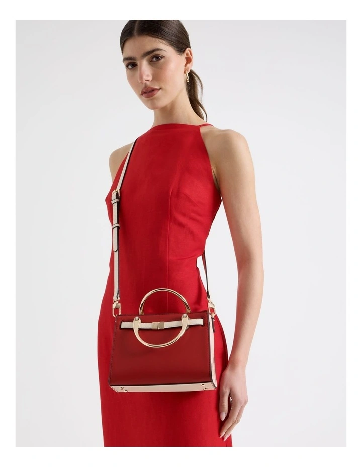 Brandy Crossbody Bag in Red Combo image 2
