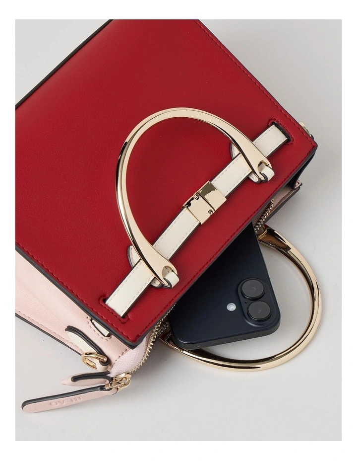 Brandy Crossbody Bag in Red Combo image 5