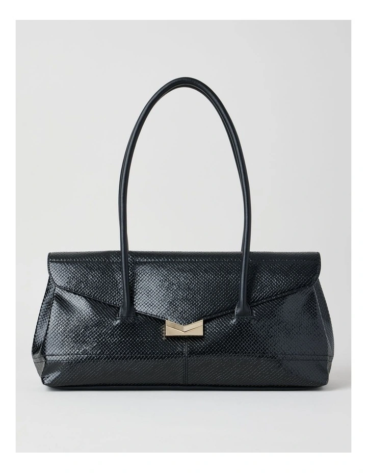 Beck Snake Tote Bag in Black image 1