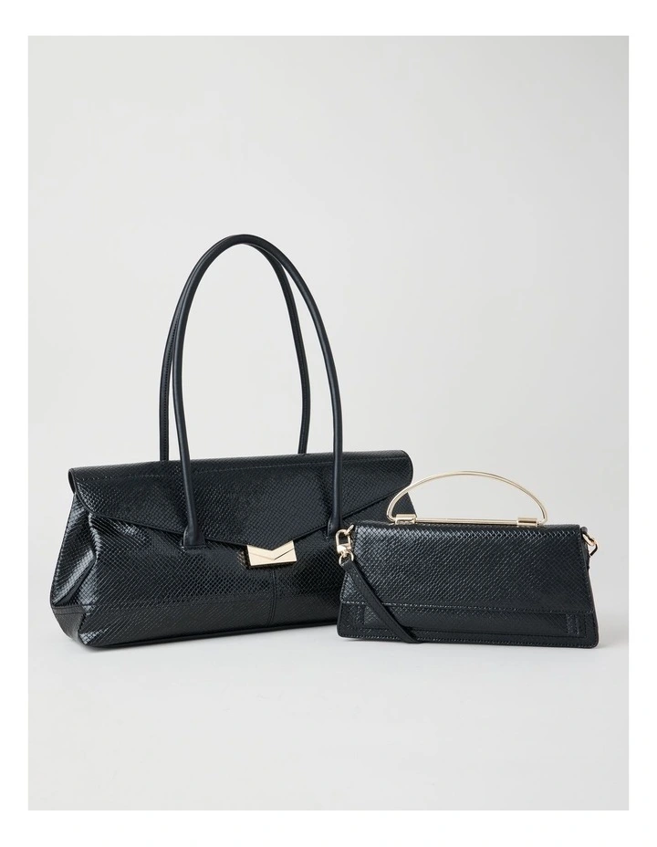 Beck Snake Tote Bag in Black image 7