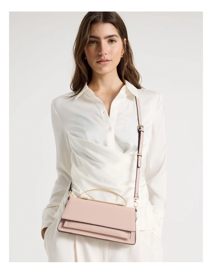 Beckett Clutch Bag in Pink image 2