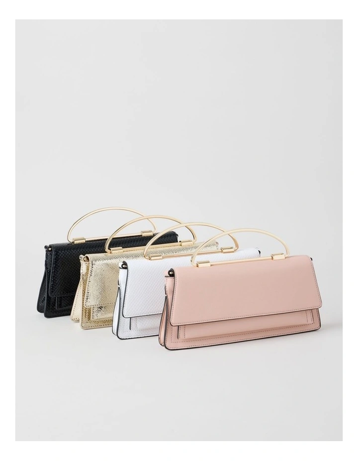 Beckett Clutch Bag in Pink image 7