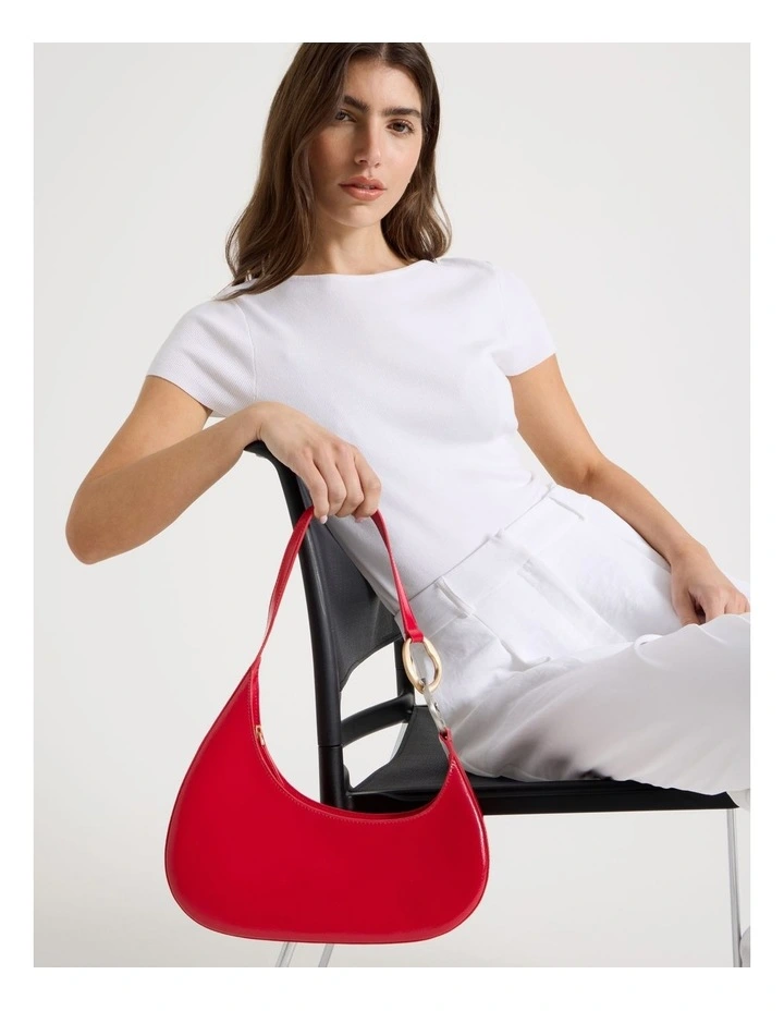 Bailey Shoulder Bag in Red image 4