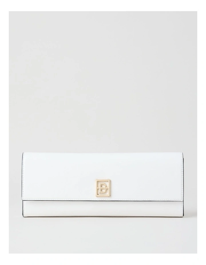 Bowie Clutch Bag in White image 1