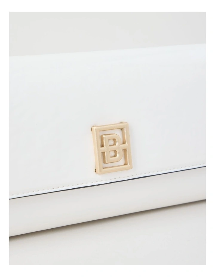 Bowie Clutch Bag in White image 3