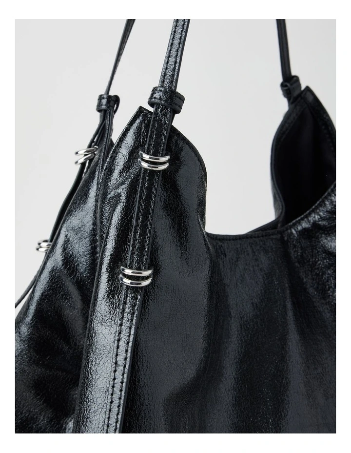 Benny Tote Bag in Black image 3