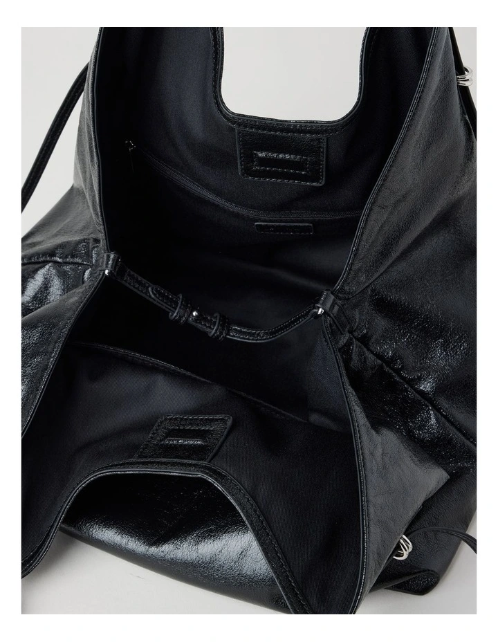 Benny Tote Bag in Black image 7
