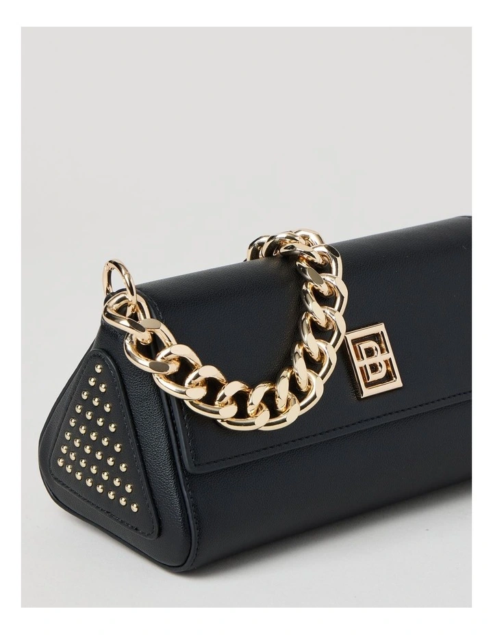 Bellamy Stud Shoulder Bag in Black image 2