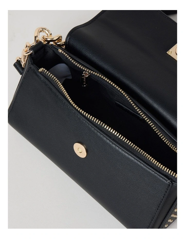Bellamy Stud Shoulder Bag in Black image 4