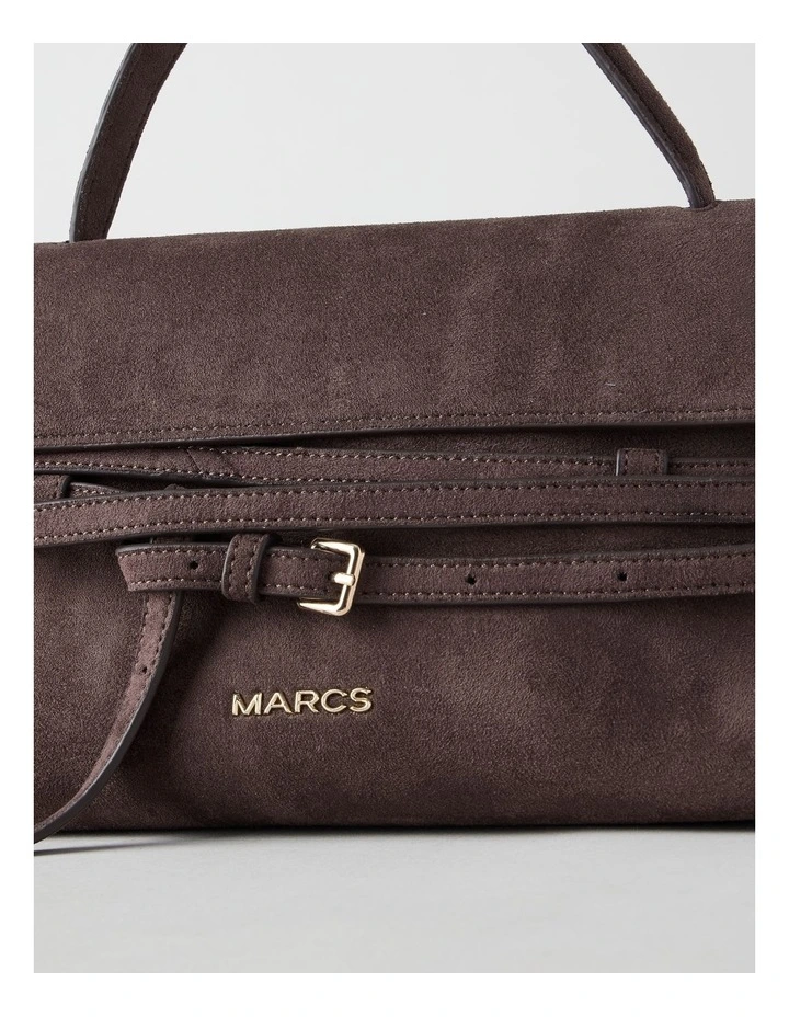 Brussels Satchel Bag in Chocolate image 4