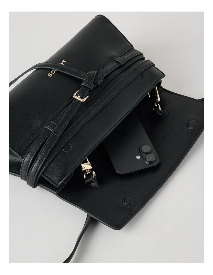 Brussels Satchel Bag in Black image 2