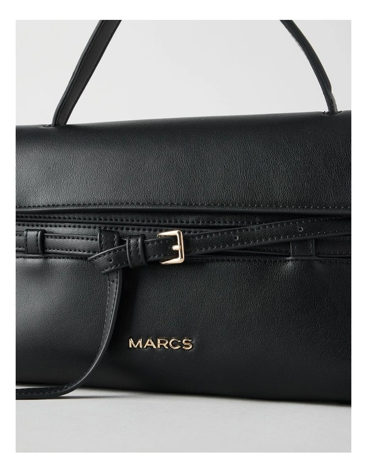 Brussels Satchel Bag in Black image 4