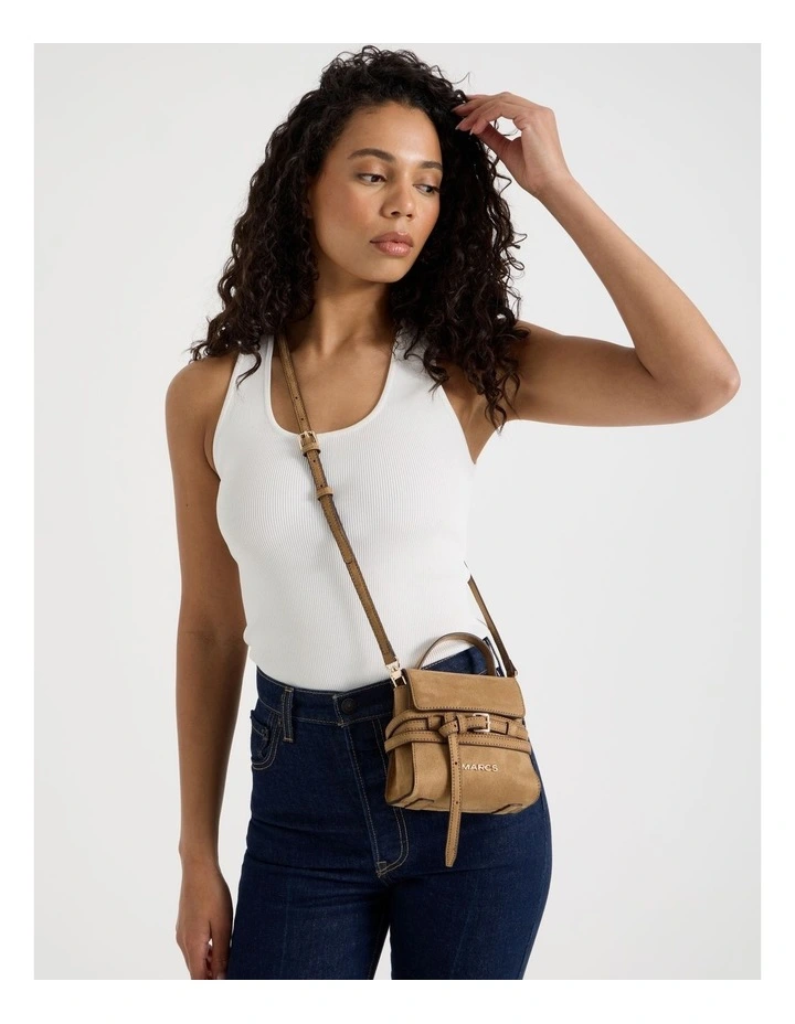 Brussels Crossbody Bag in Light Tan image 2