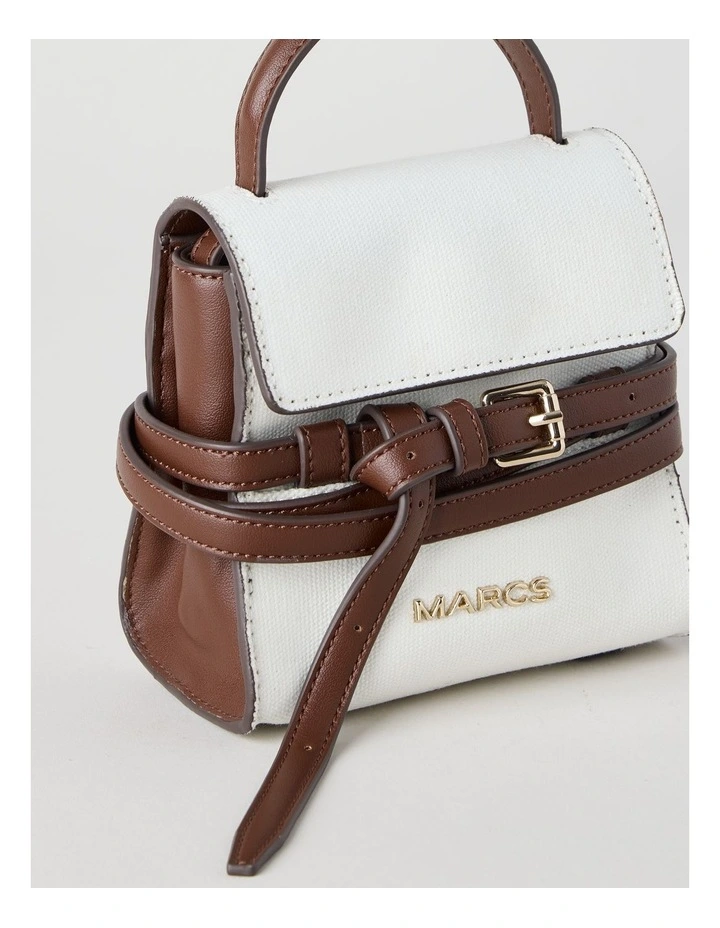 Brussels Crossbody Bag in Vanilla and Choc Combo image 4