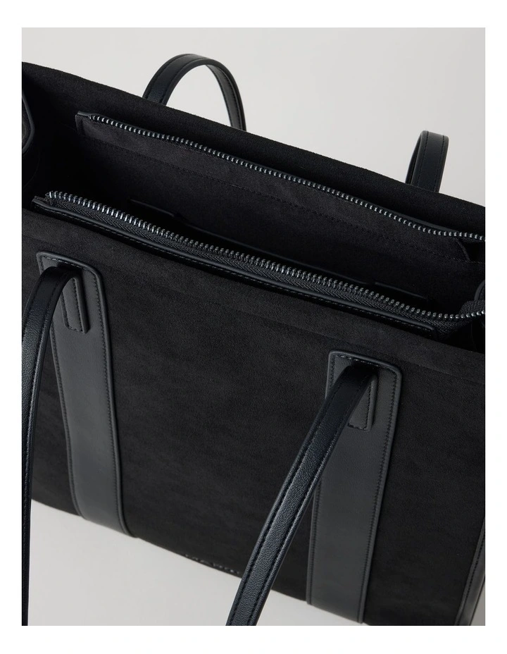 Bilbao Tote Bag in Black image 7