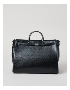 Brandy Snake Tote Bag in Black