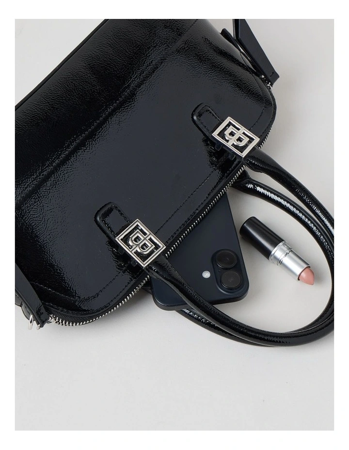Bonnie Satchel Bag in Black image 7