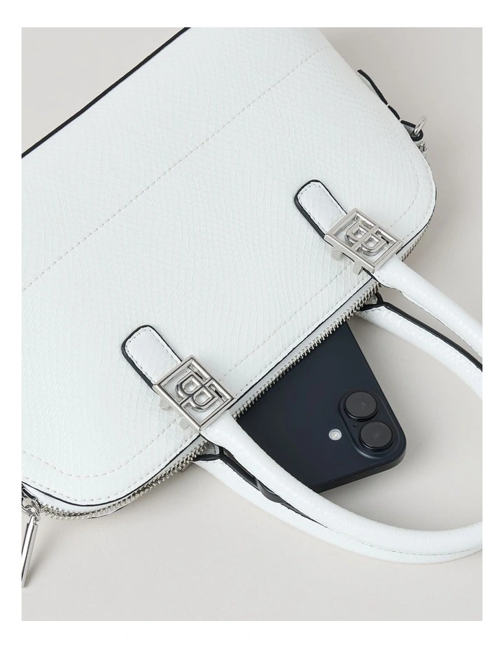 Bonnie Satchel Bag in White image 7