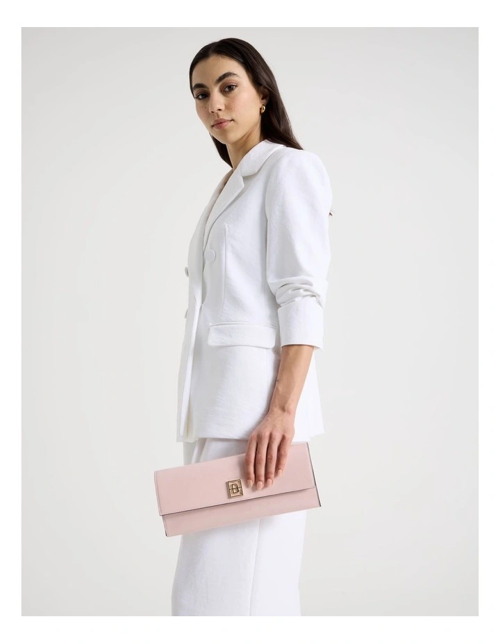 Bowie Clutch Bag in Pink image 1