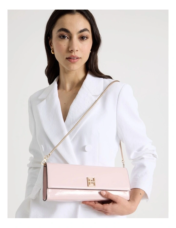 Bowie Clutch Bag in Pink image 3