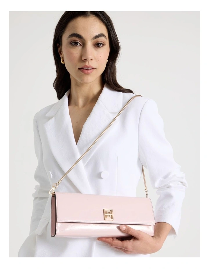 Bowie Clutch Bag in Pink image 4