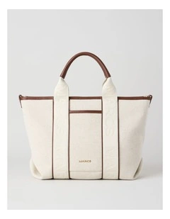 Sardegna II Tote Bag in Natural and Choc