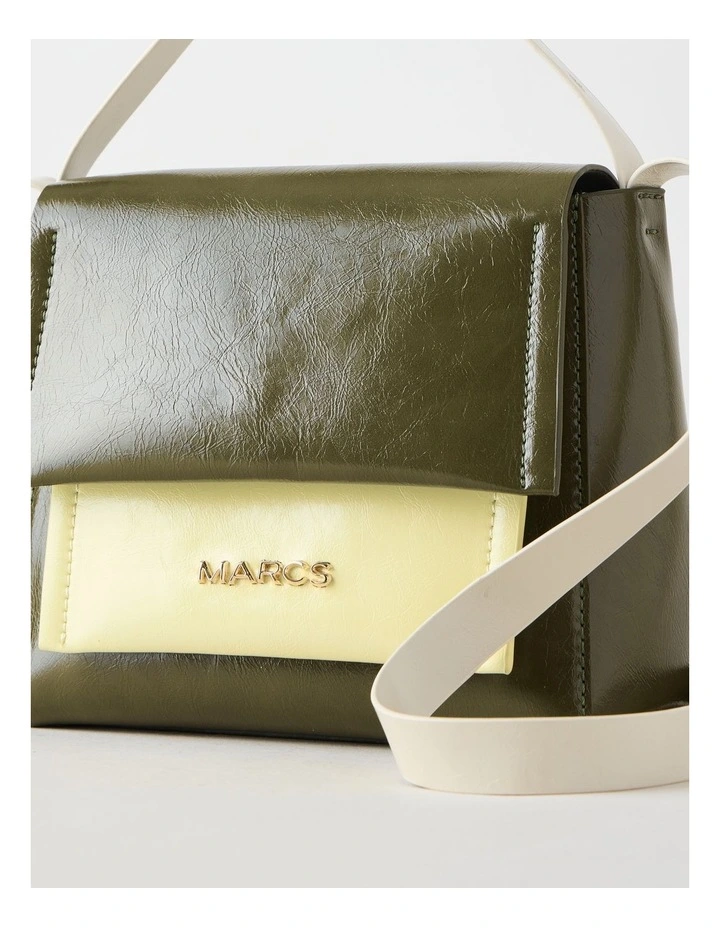 Malaga Crossbody Bag in Olive Combo image 4