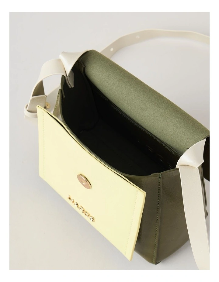 Malaga Crossbody Bag in Olive Combo image 5