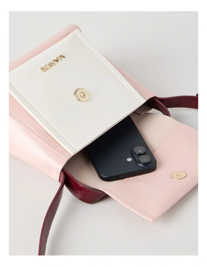 Malaga Crossbody Bag in Rose Combo image 2
