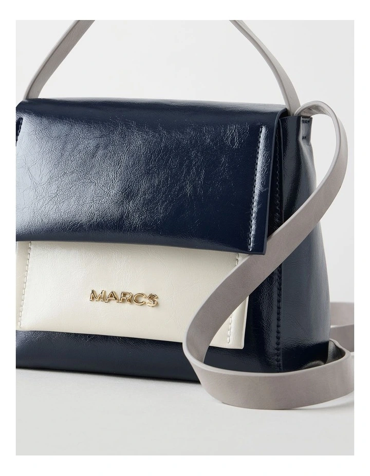 Malaga Crossbody Bag in Navy Combo image 4
