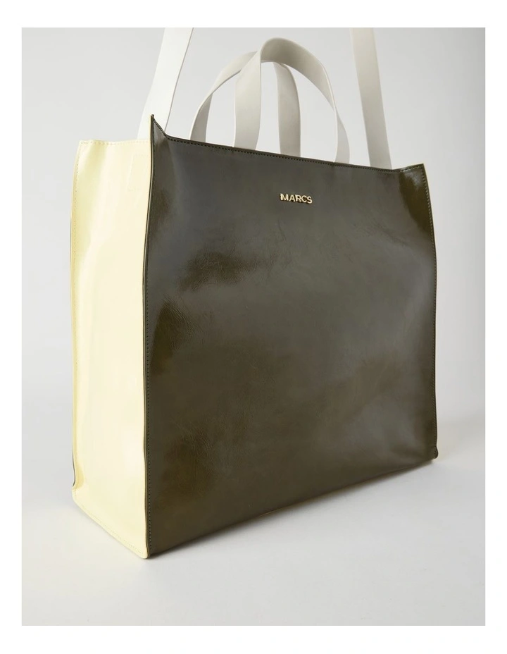 Granada Tote Bag in Olive Combo image 2