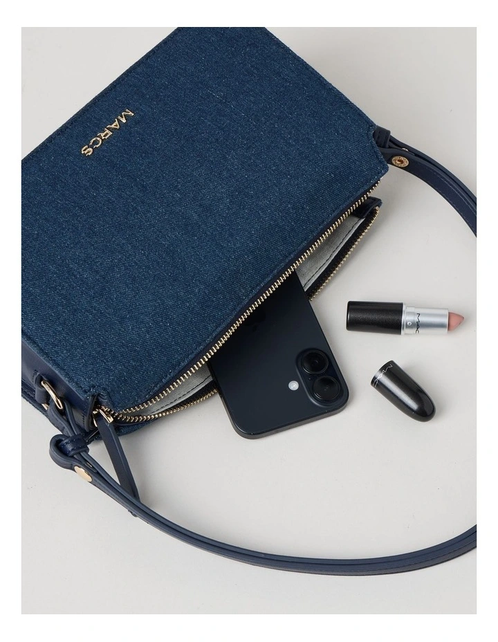 York Crossbody Bag in Blue Combo image 5