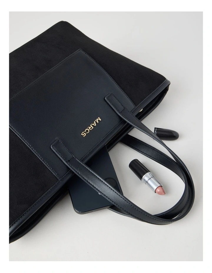 York Tote Bag in Black image 5