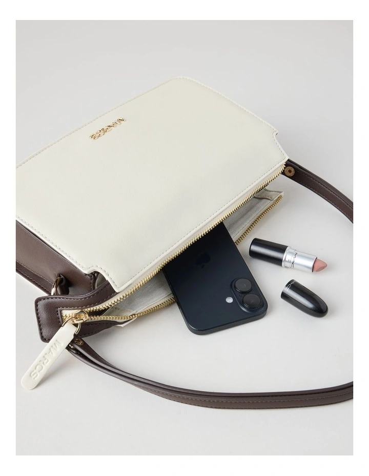 York Crossbody Bag in Stone Combo image 5
