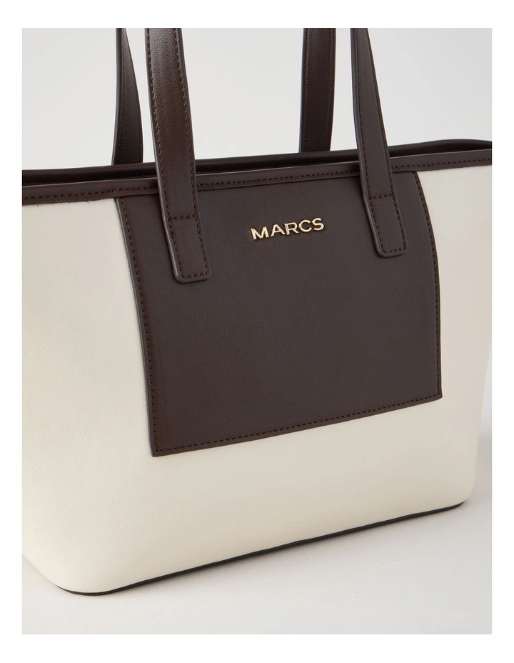 York Tote Bag in Stone Combo image 2