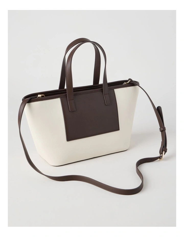 York Tote Bag in Stone Combo image 3