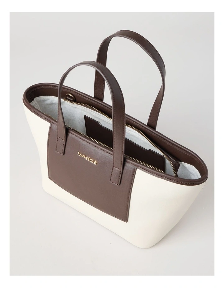York Tote Bag in Stone Combo image 4