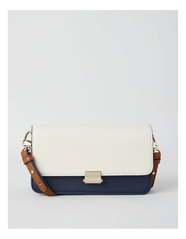 Lyon Shoulder Bag in Vanilla and Navy image 1
