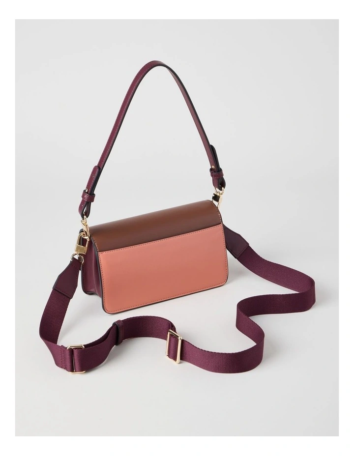 Lyon Shoulder Bag in Rose Combo image 3