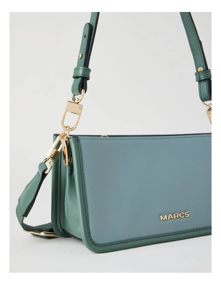 Lucerne Shoulder Bag in Peacock Green image 2