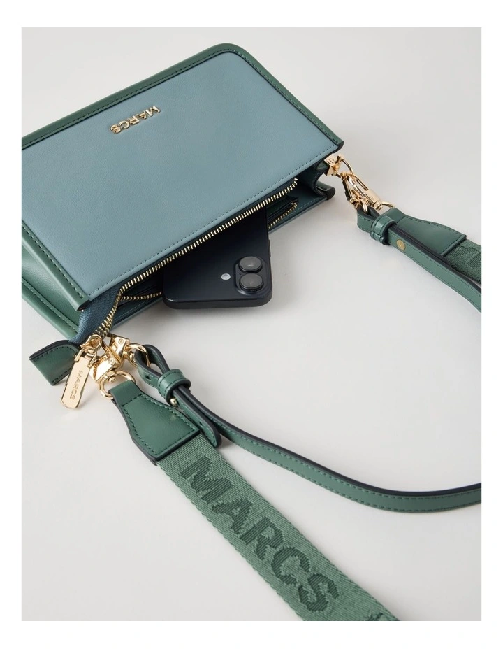 Lucerne Shoulder Bag in Peacock Green image 4